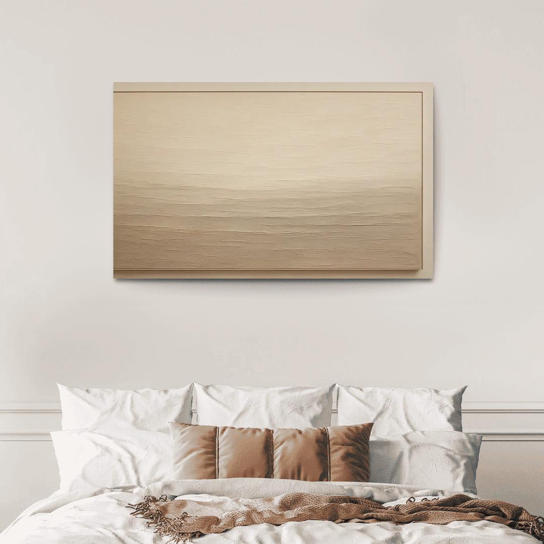 Textured Plaster Horizon Wall Panel multi-panel paintings