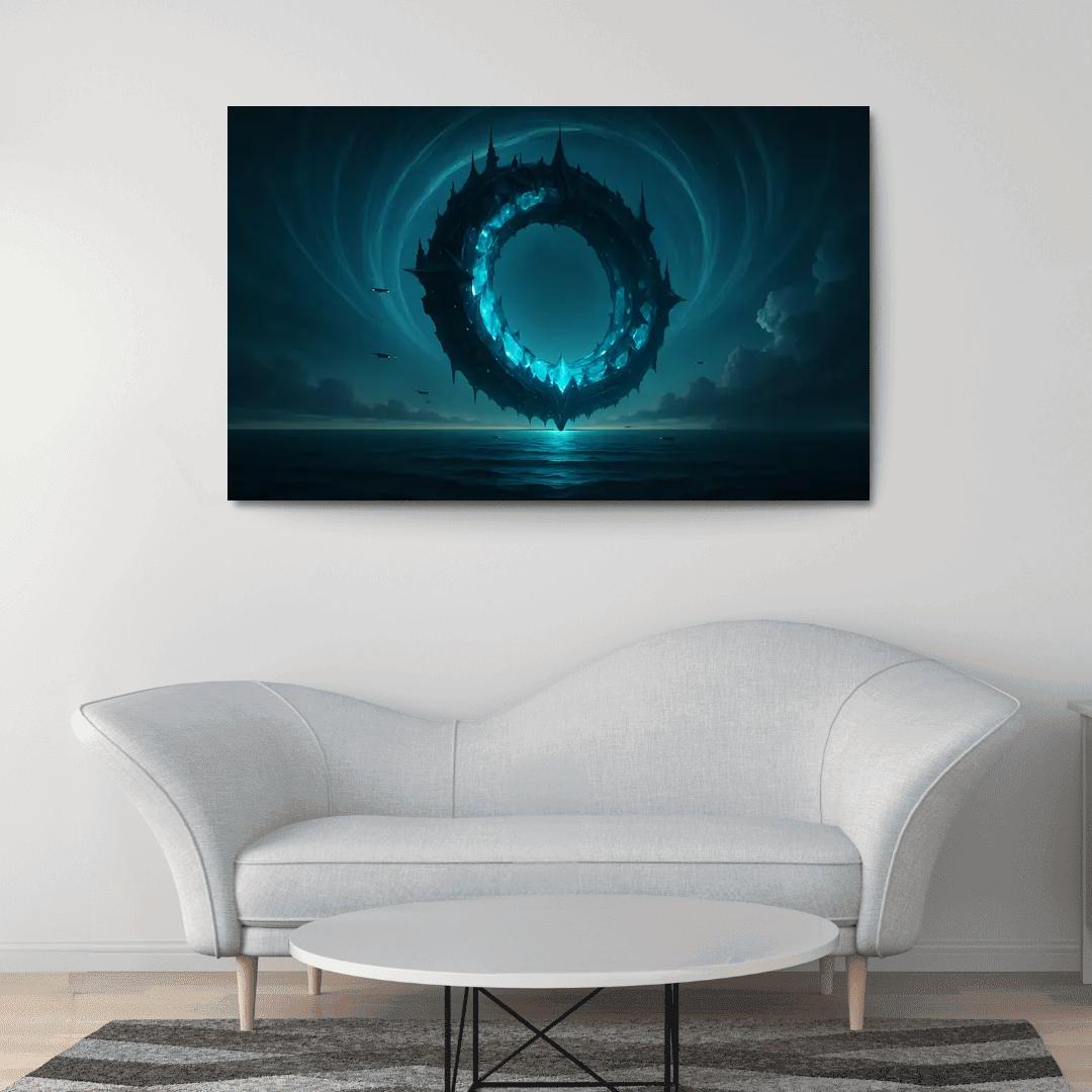 The Sapphire Horizon Engine custom paintings frame