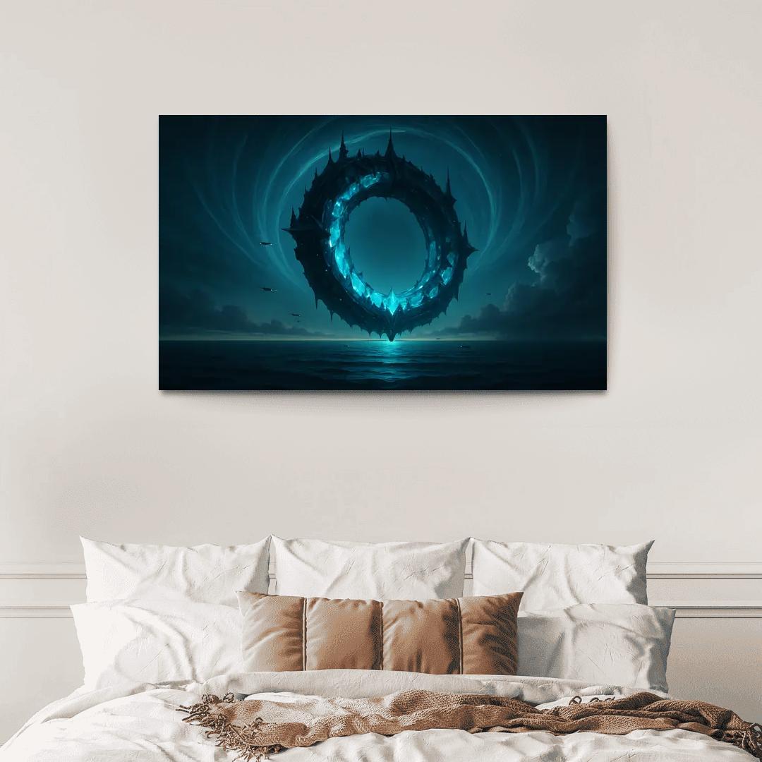 The Sapphire Horizon Engine custom paintings frame