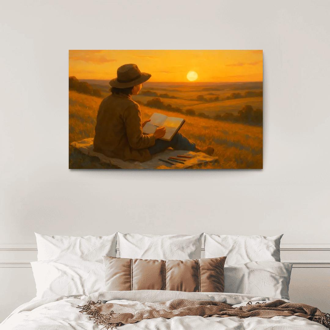 Solar Sketching Retreat oil paintings frame