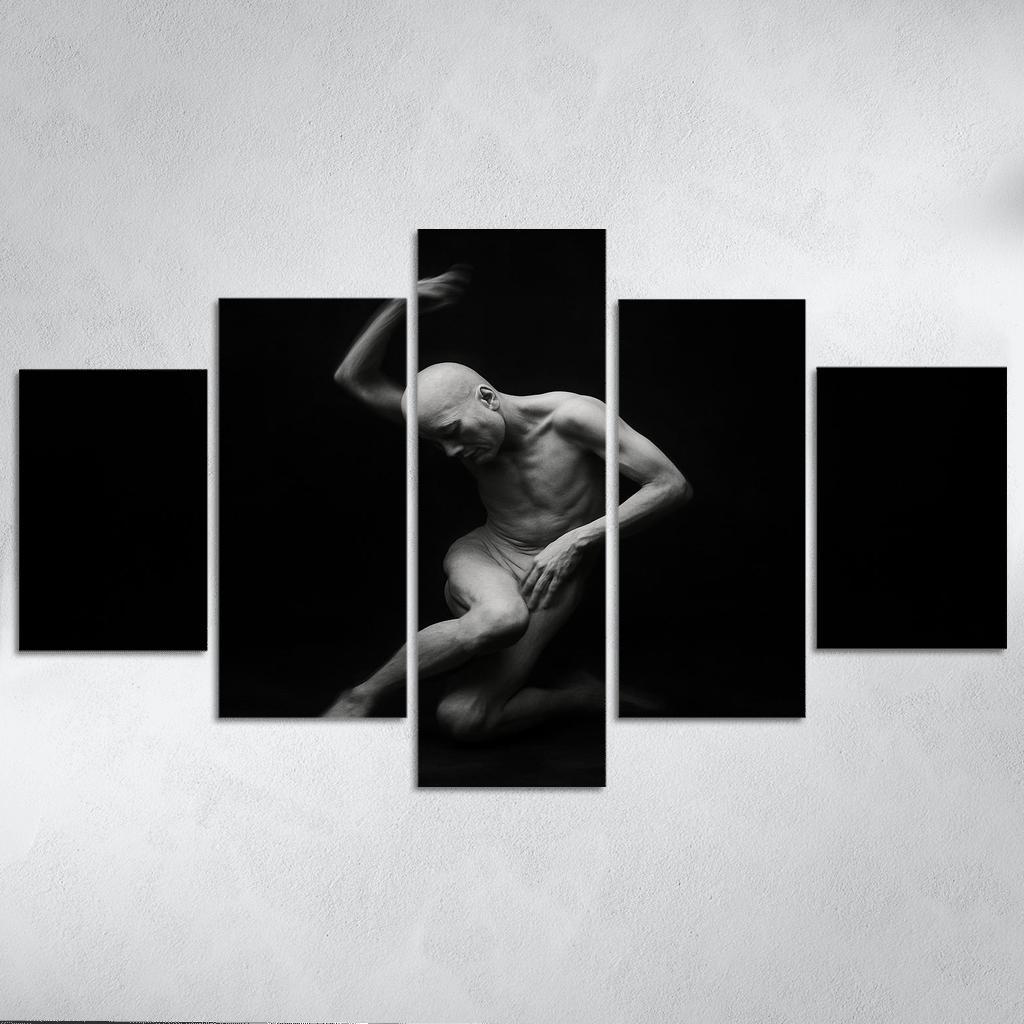 Butoh Dance Of Silent Metamorphosis multi-panel paintings