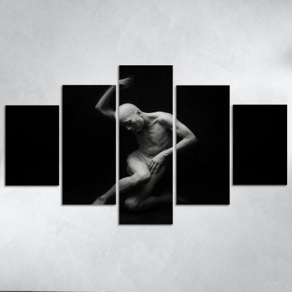 Butoh Dance Of Silent Metamorphosis multi-panel paintings