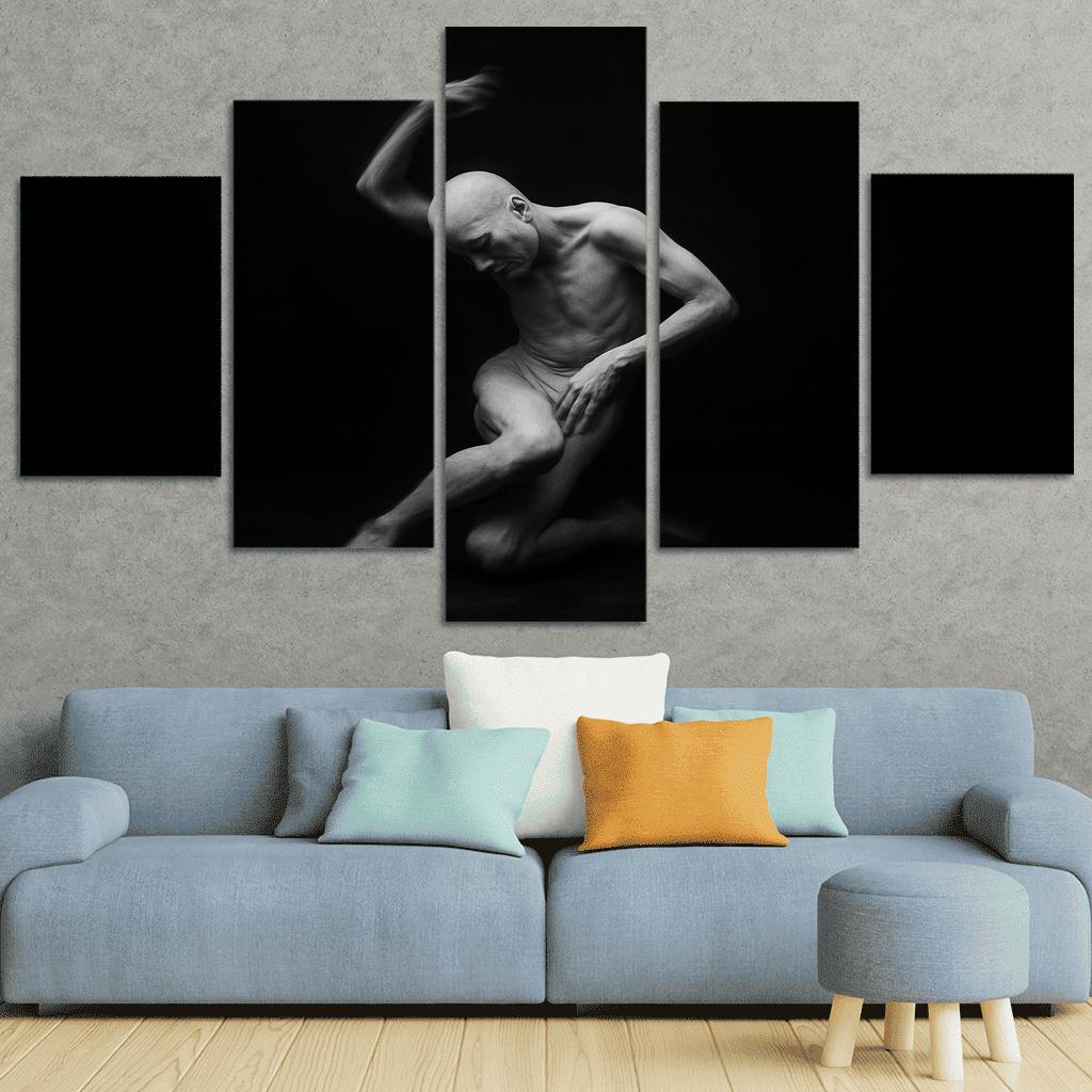 Butoh Dance Of Silent Metamorphosis multi-panel paintings