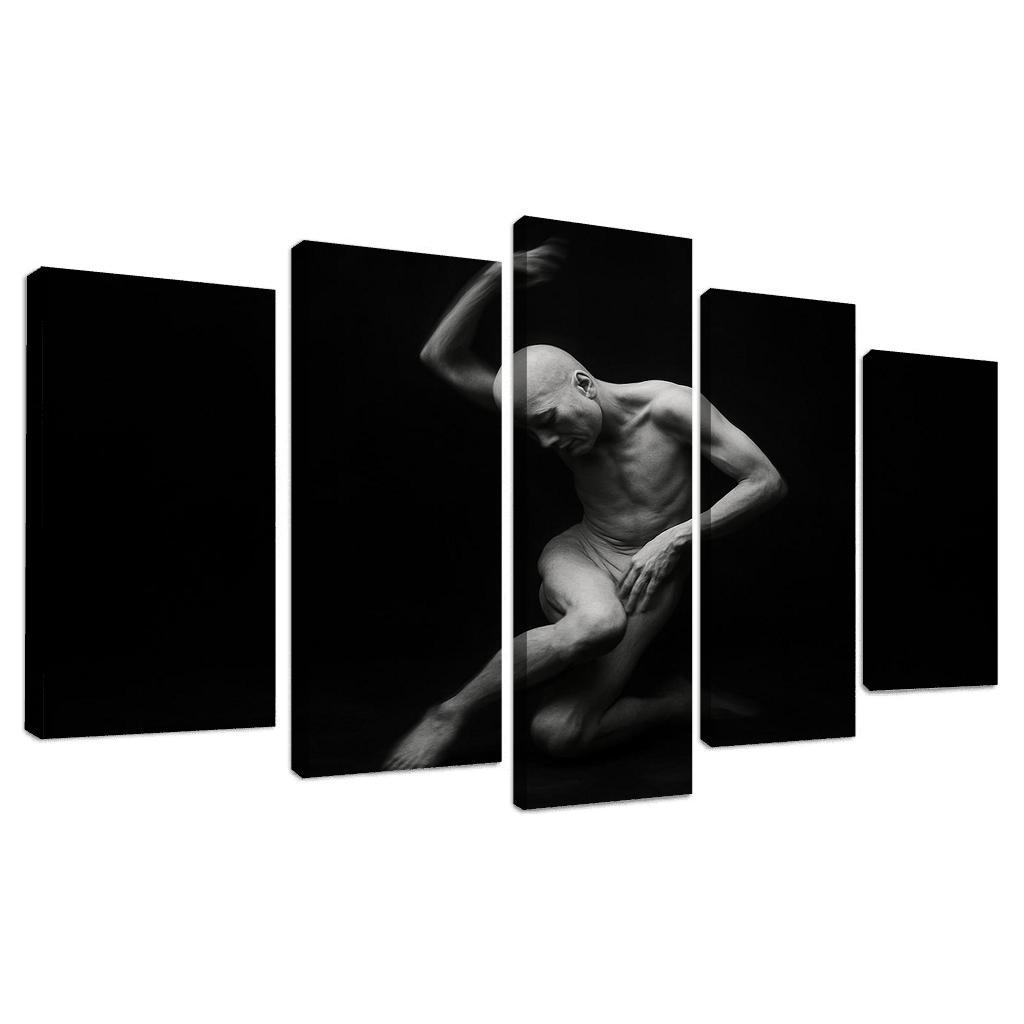 Butoh Dance Of Silent Metamorphosis multi-panel paintings