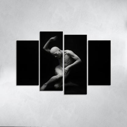 Butoh Dance Of Silent Metamorphosis multi-panel paintings