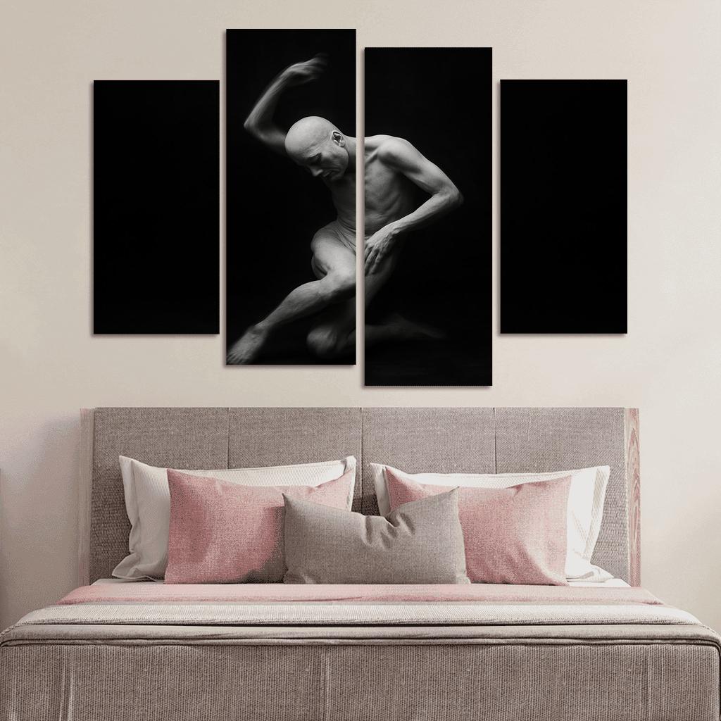 Butoh Dance Of Silent Metamorphosis multi-panel paintings