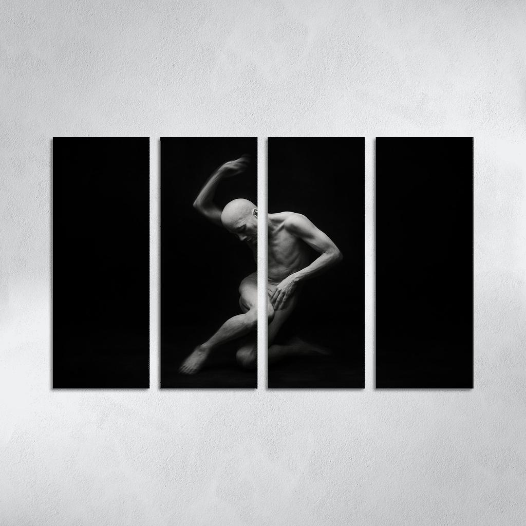 Butoh Dance Of Silent Metamorphosis multi-panel paintings