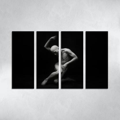 Butoh Dance Of Silent Metamorphosis multi-panel paintings