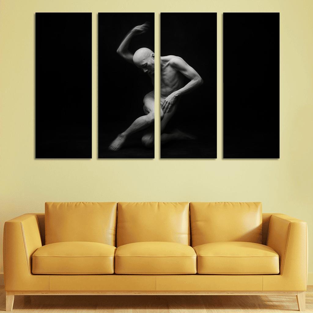 Butoh Dance Of Silent Metamorphosis multi-panel paintings