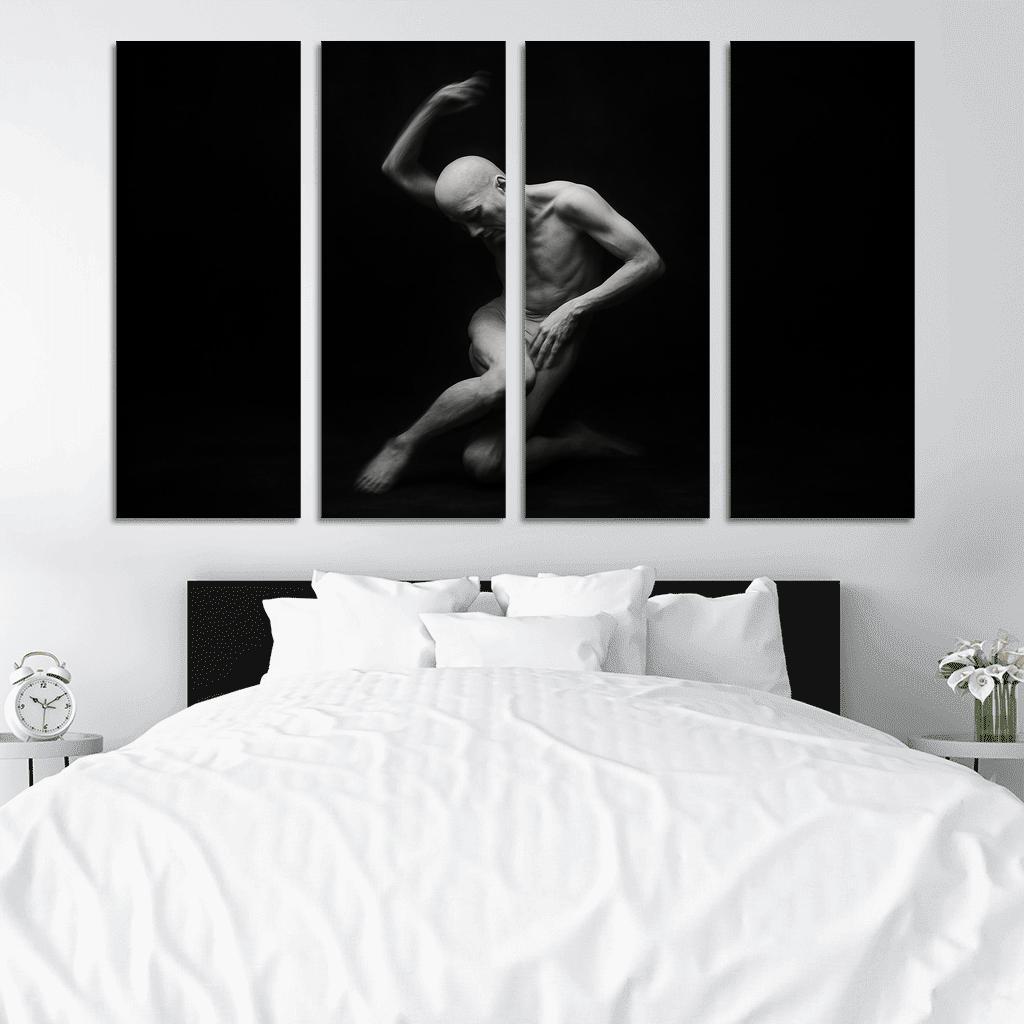Butoh Dance Of Silent Metamorphosis multi-panel paintings
