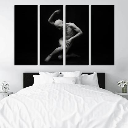 Butoh Dance Of Silent Metamorphosis multi-panel paintings