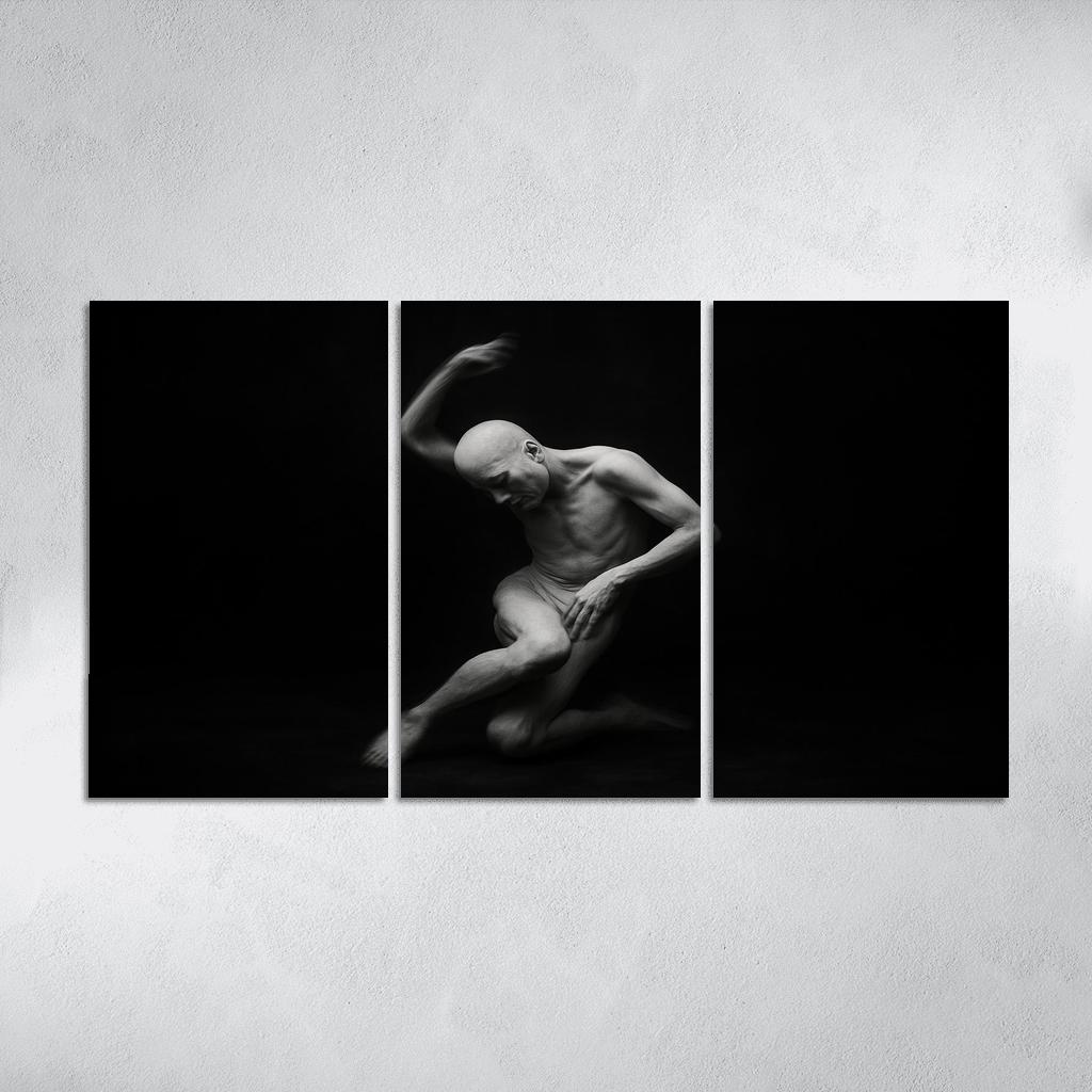 Butoh Dance Of Silent Metamorphosis multi-panel paintings