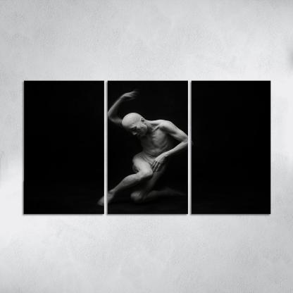 Butoh Dance Of Silent Metamorphosis multi-panel paintings