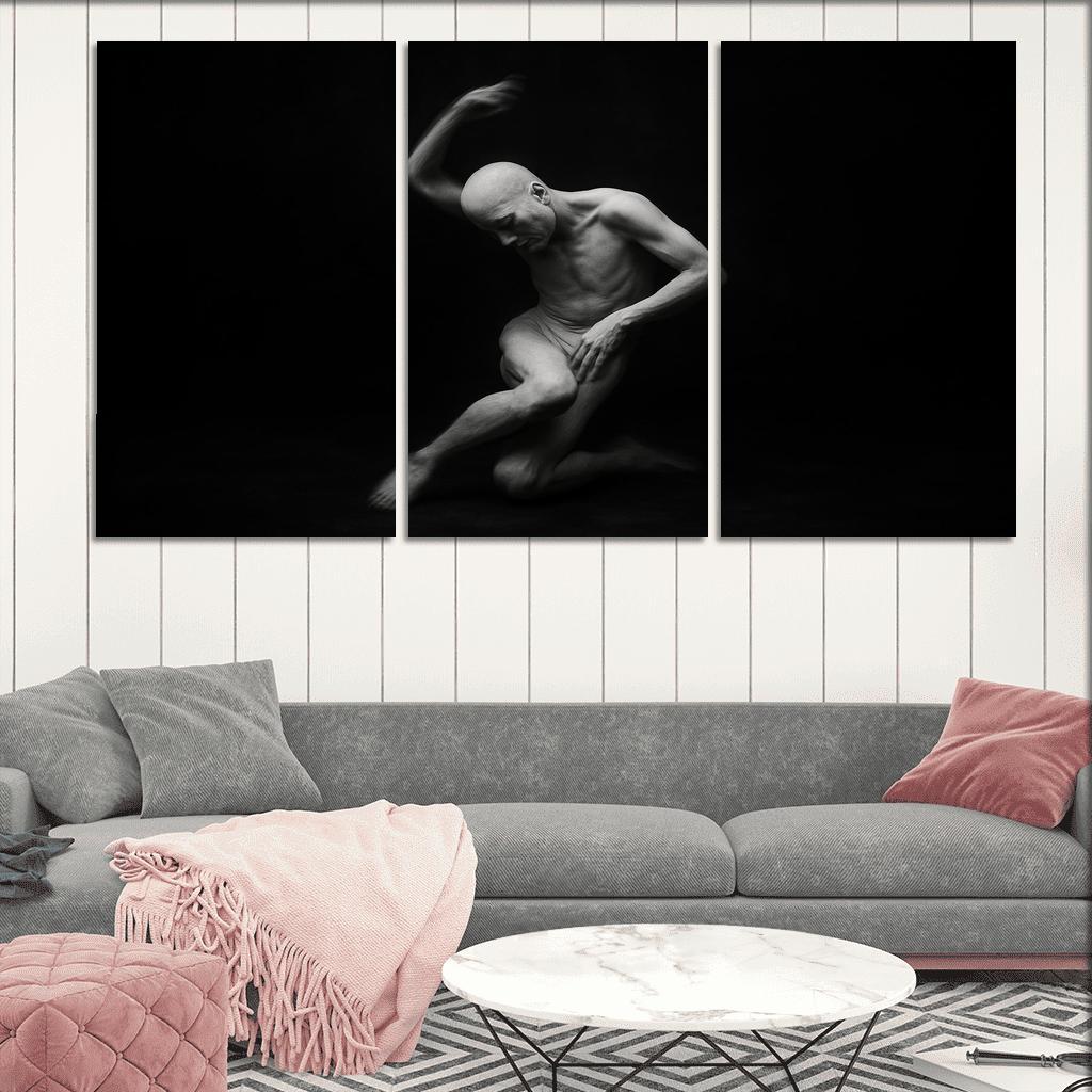 Butoh Dance Of Silent Metamorphosis multi-panel paintings