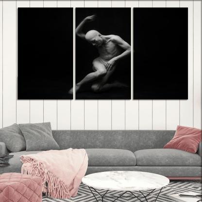 Butoh Dance Of Silent Metamorphosis multi-panel paintings