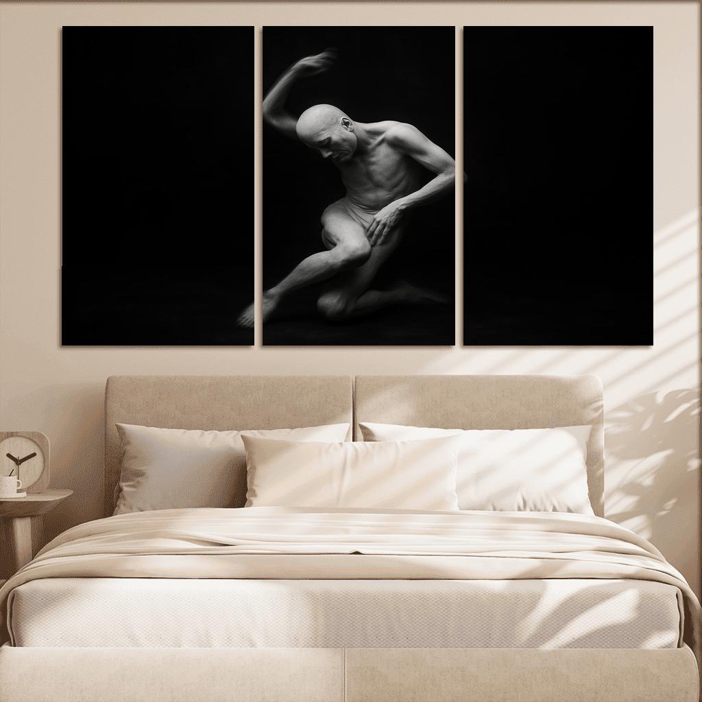 Butoh Dance Of Silent Metamorphosis multi-panel paintings