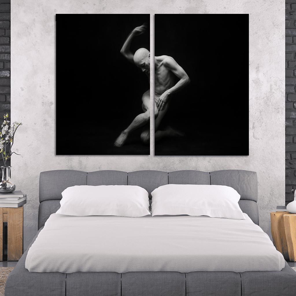 Butoh Dance Of Silent Metamorphosis multi-panel paintings