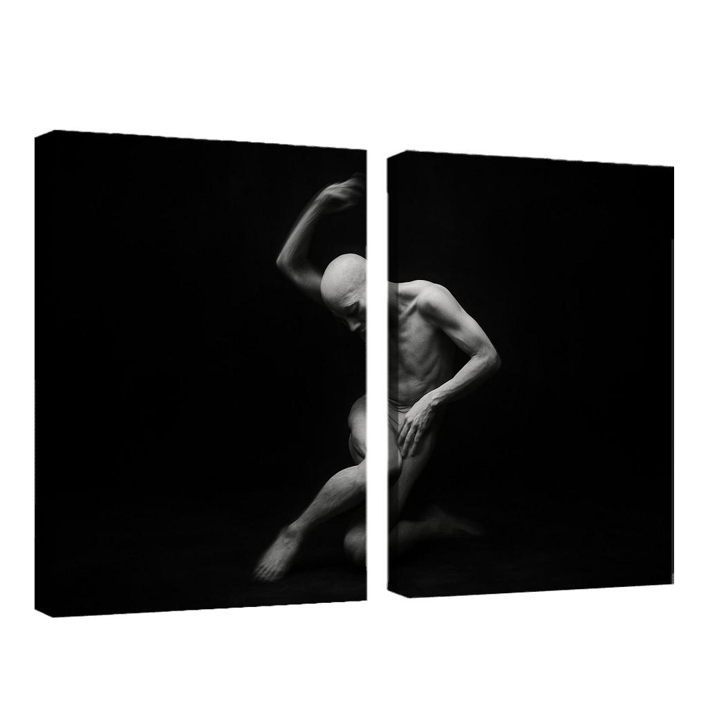 Butoh Dance Of Silent Metamorphosis multi-panel paintings