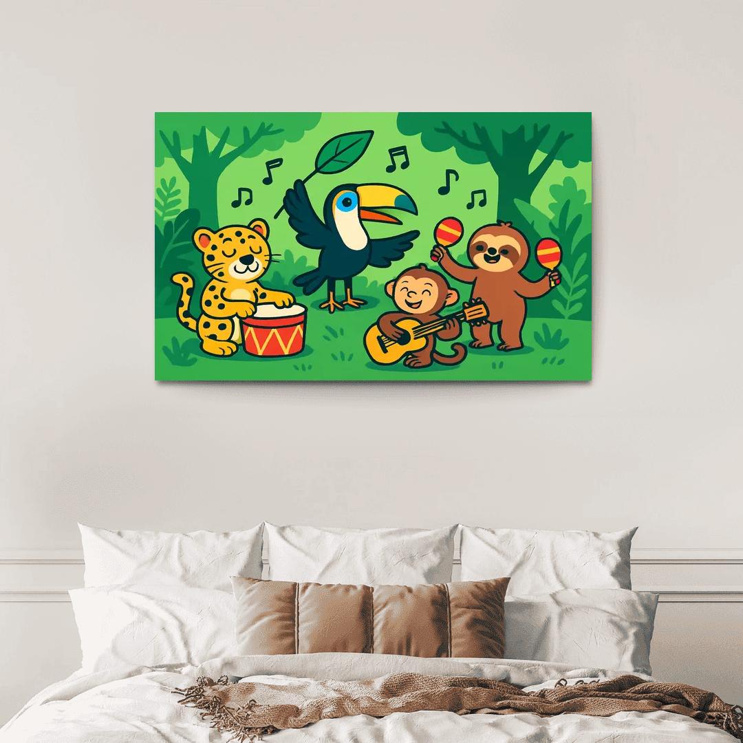 Rainforest Orchestra Animal Band wall decor