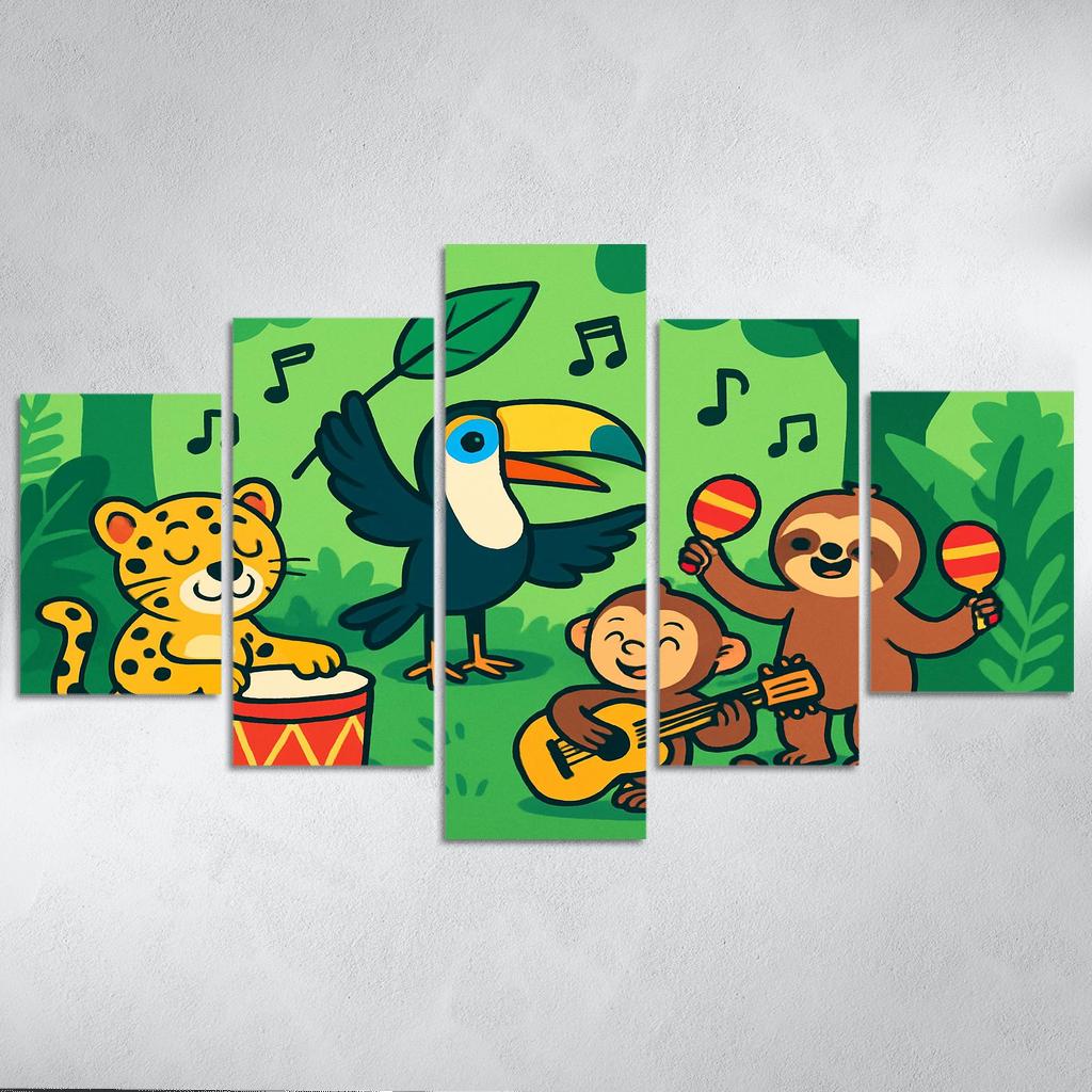 Rainforest Orchestra Animal Band wall decor