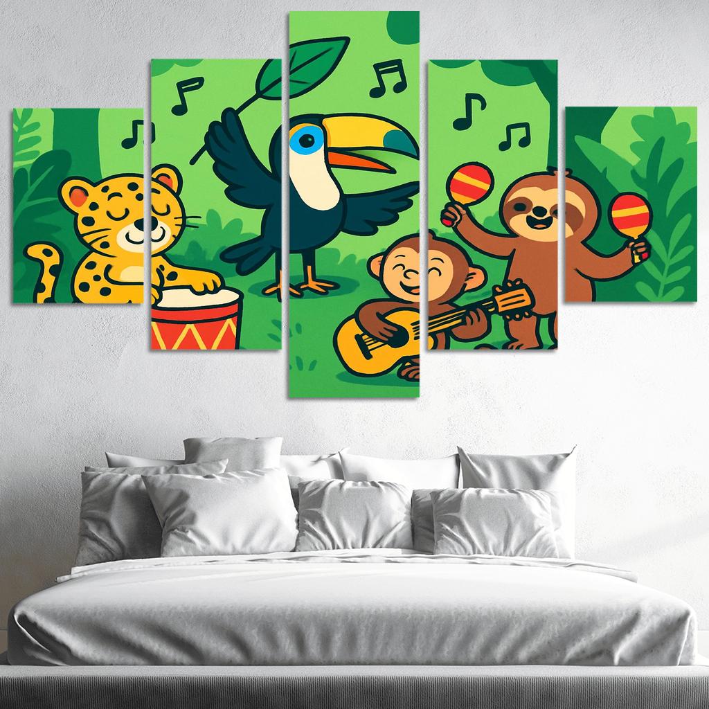 Rainforest Orchestra Animal Band wall decor