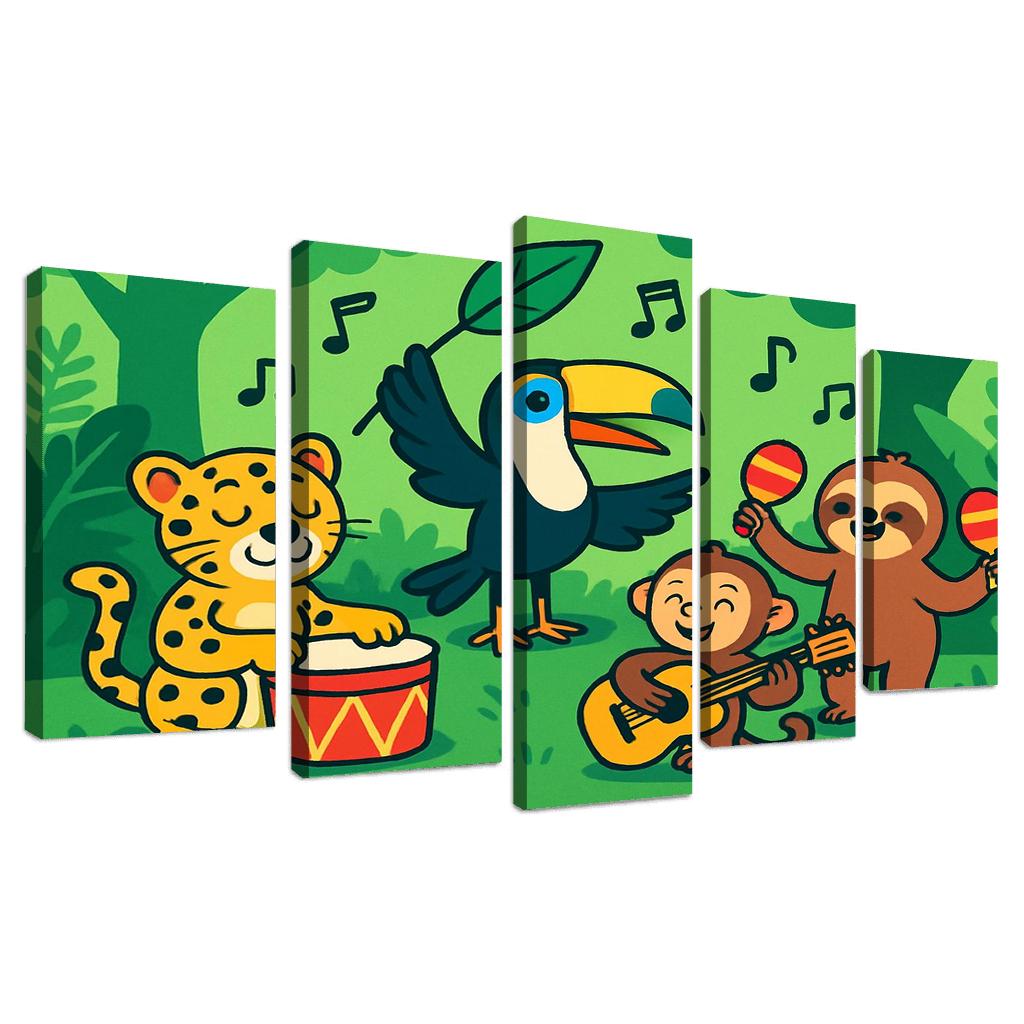 Rainforest Orchestra Animal Band wall decor