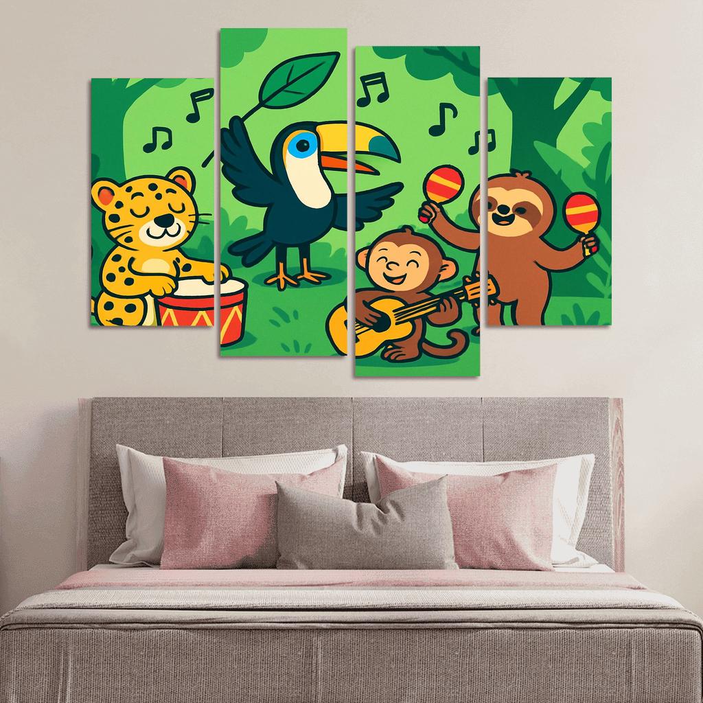 Rainforest Orchestra Animal Band wall decor