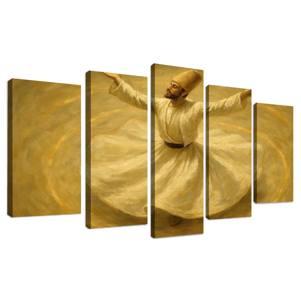 Sufi Inspired Whirling Trance Dance custom paintings frame