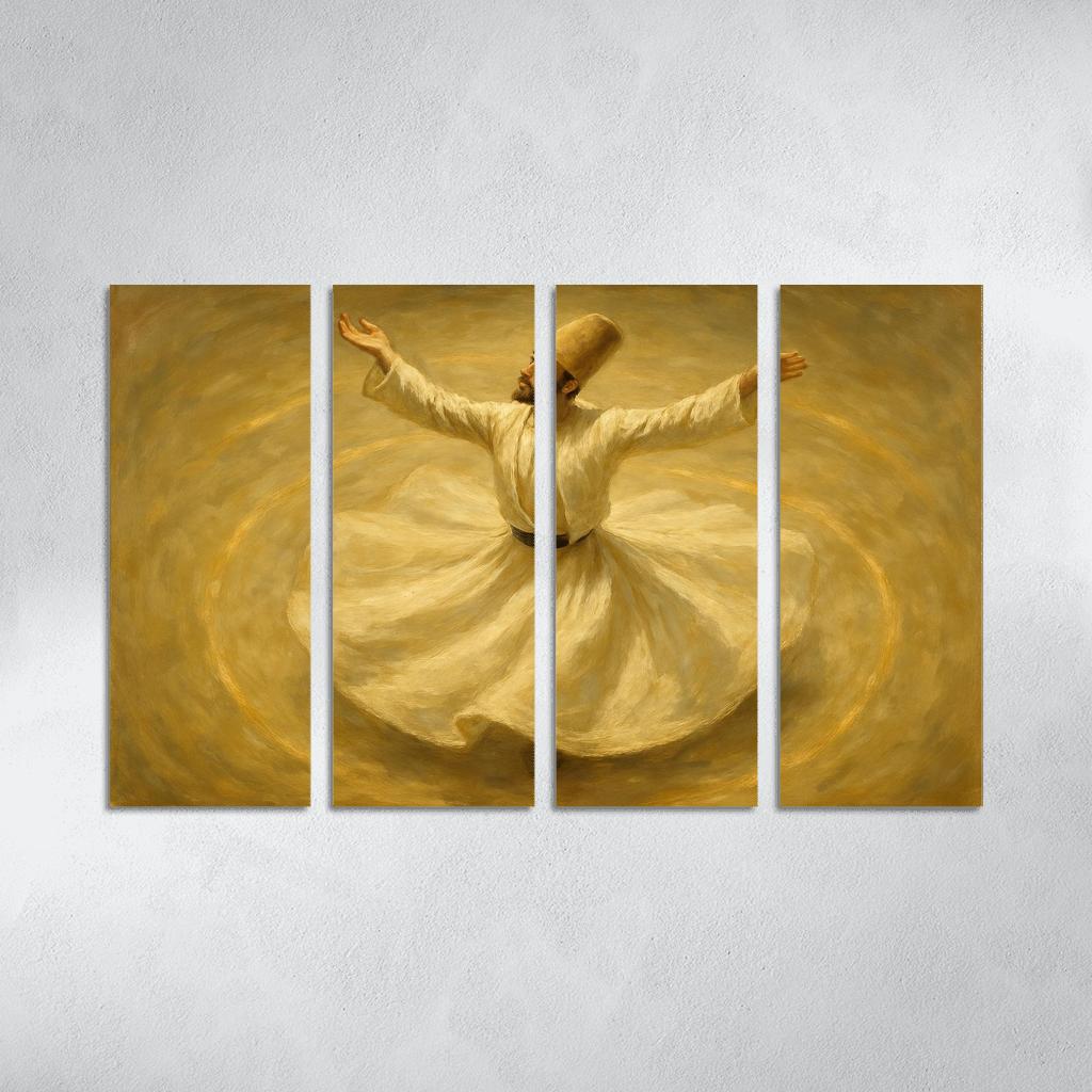 Sufi Inspired Whirling Trance Dance custom paintings frame