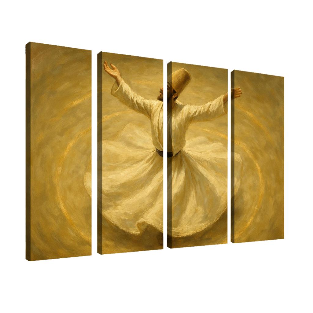 Sufi Inspired Whirling Trance Dance custom paintings frame