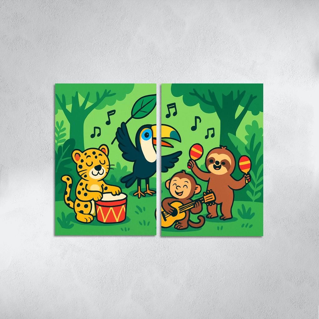 Rainforest Orchestra Animal Band wall decor