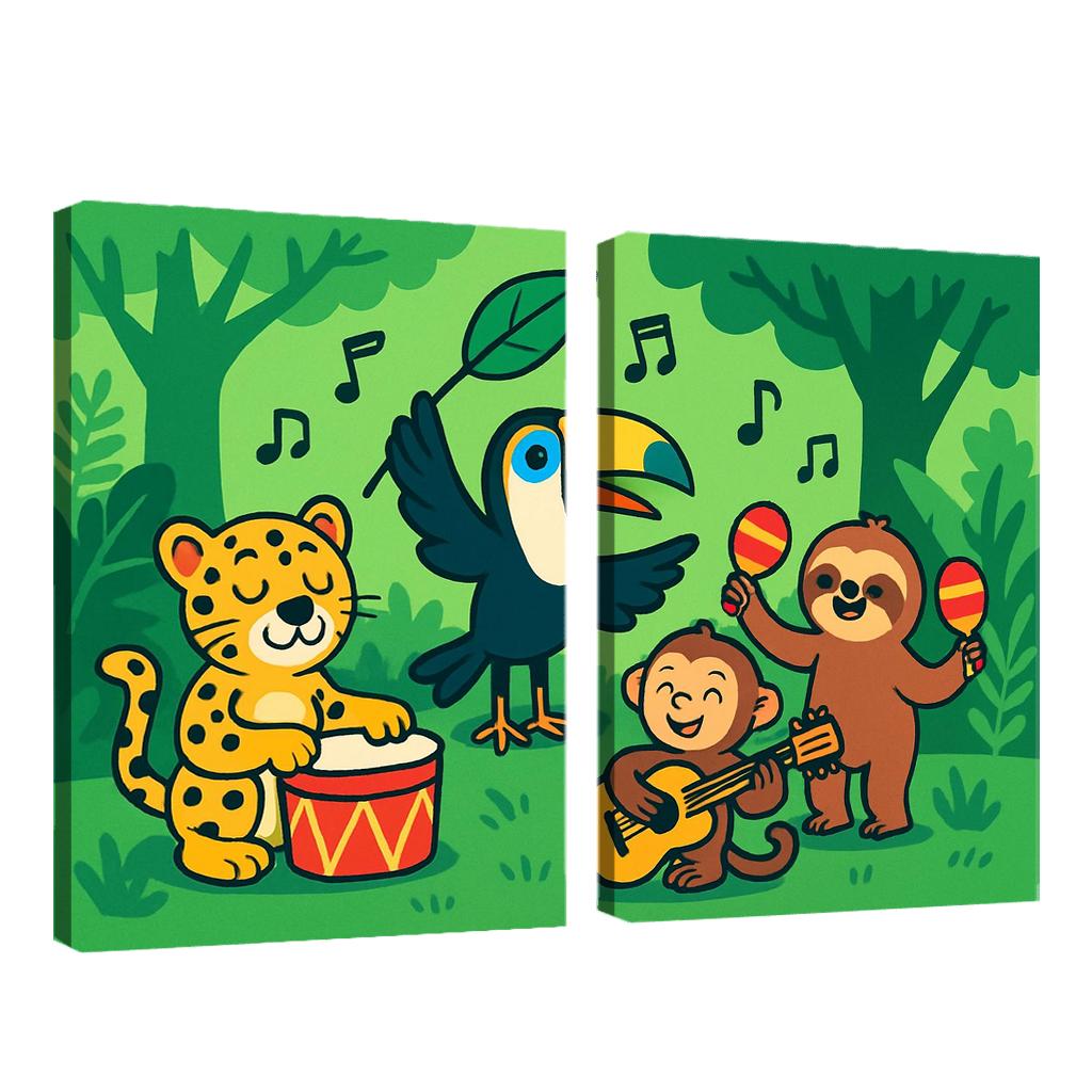 Rainforest Orchestra Animal Band wall decor