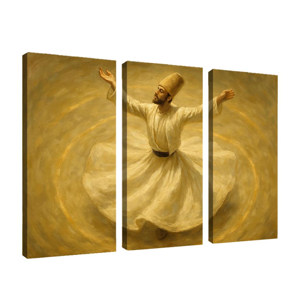 Sufi Inspired Whirling Trance Dance custom paintings frame