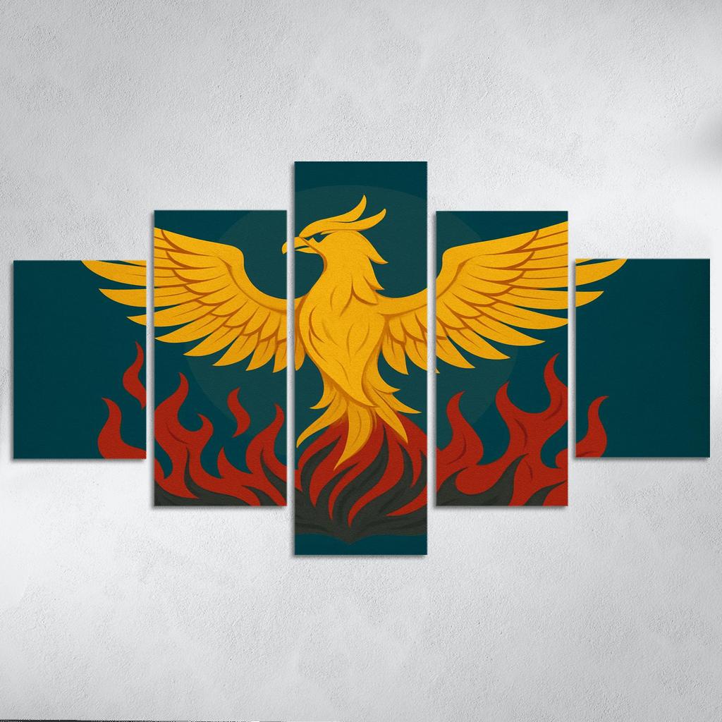 Rising Phoenix Emblem Of Renewal wall decor