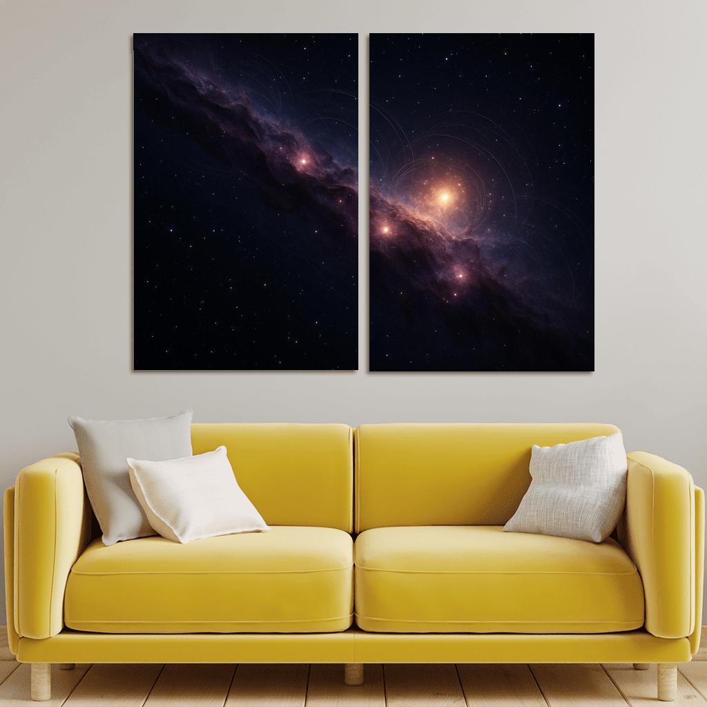 Stellar Nurseries In A Magnetized Filament custom paintings frame