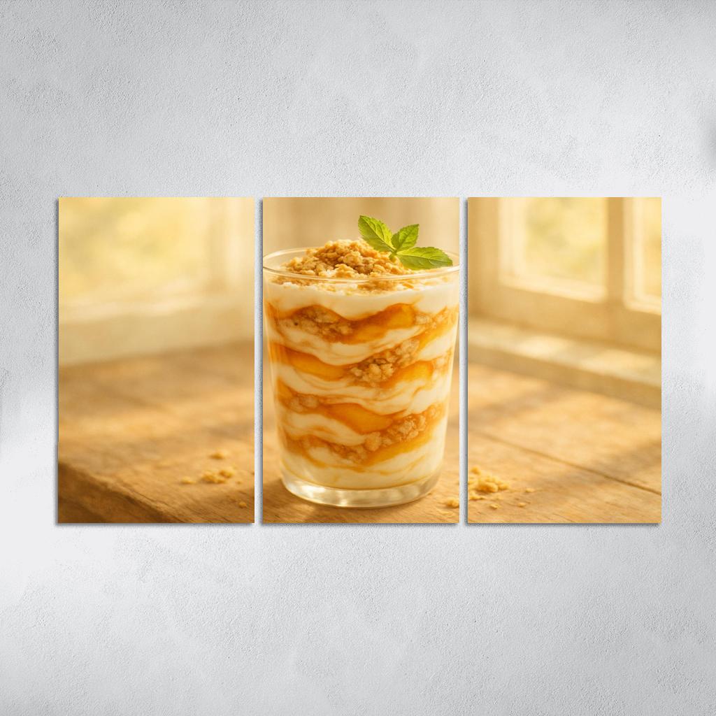 Roasted Peach Cloud Parfait abstract paintings frame