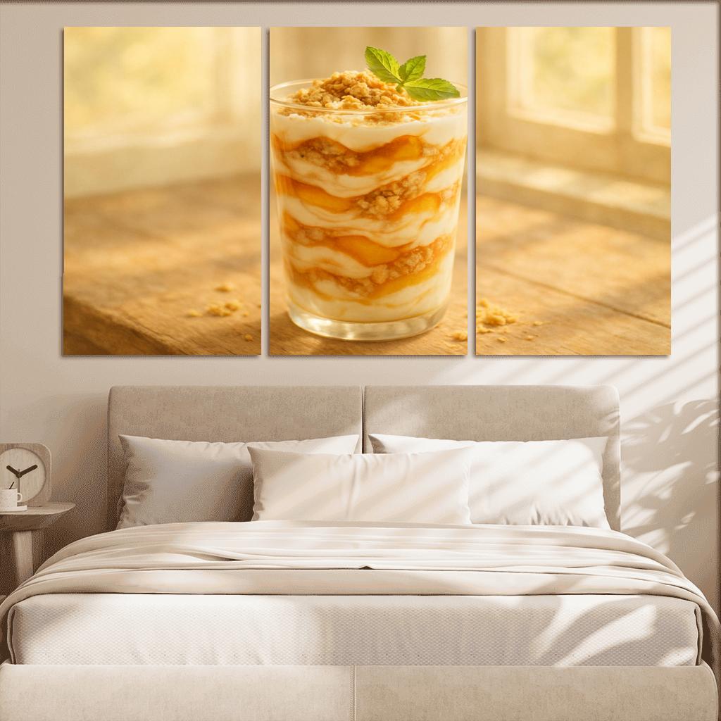 Roasted Peach Cloud Parfait abstract paintings frame
