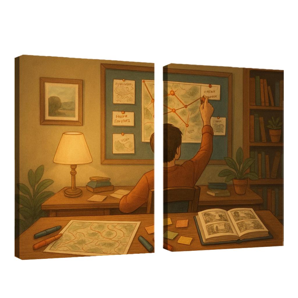 Micro Adventure Story Mapping premium artwork frames