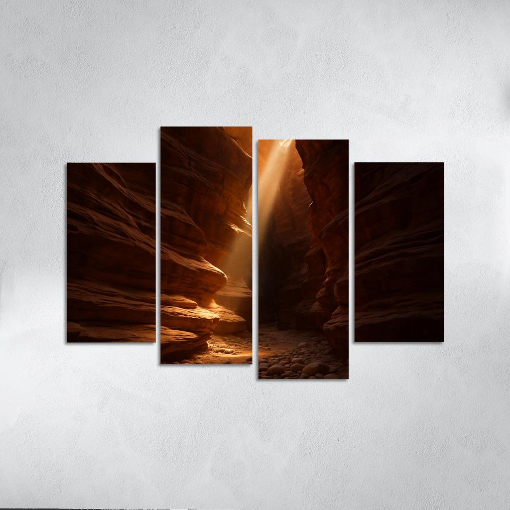 Amber Sunbeams In The Canyon Sanctuary art trends