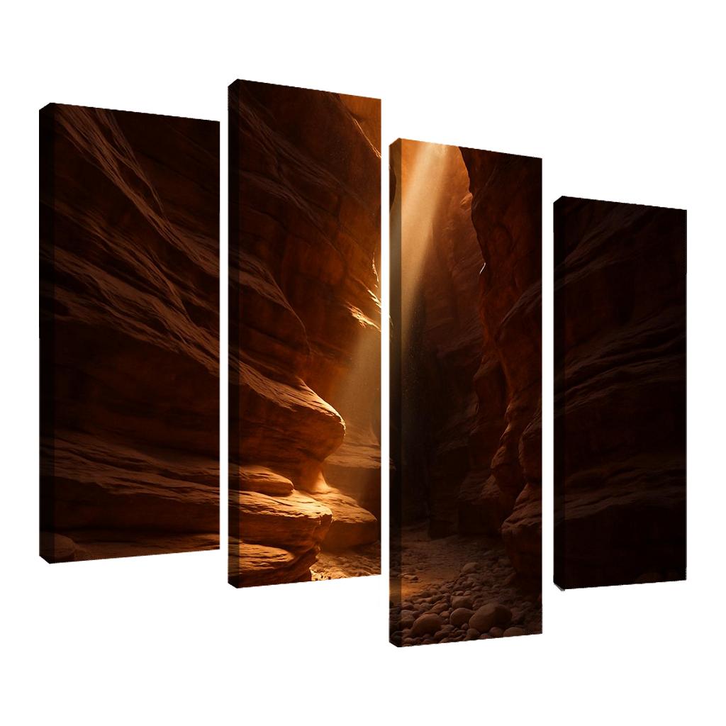 Amber Sunbeams In The Canyon Sanctuary art trends