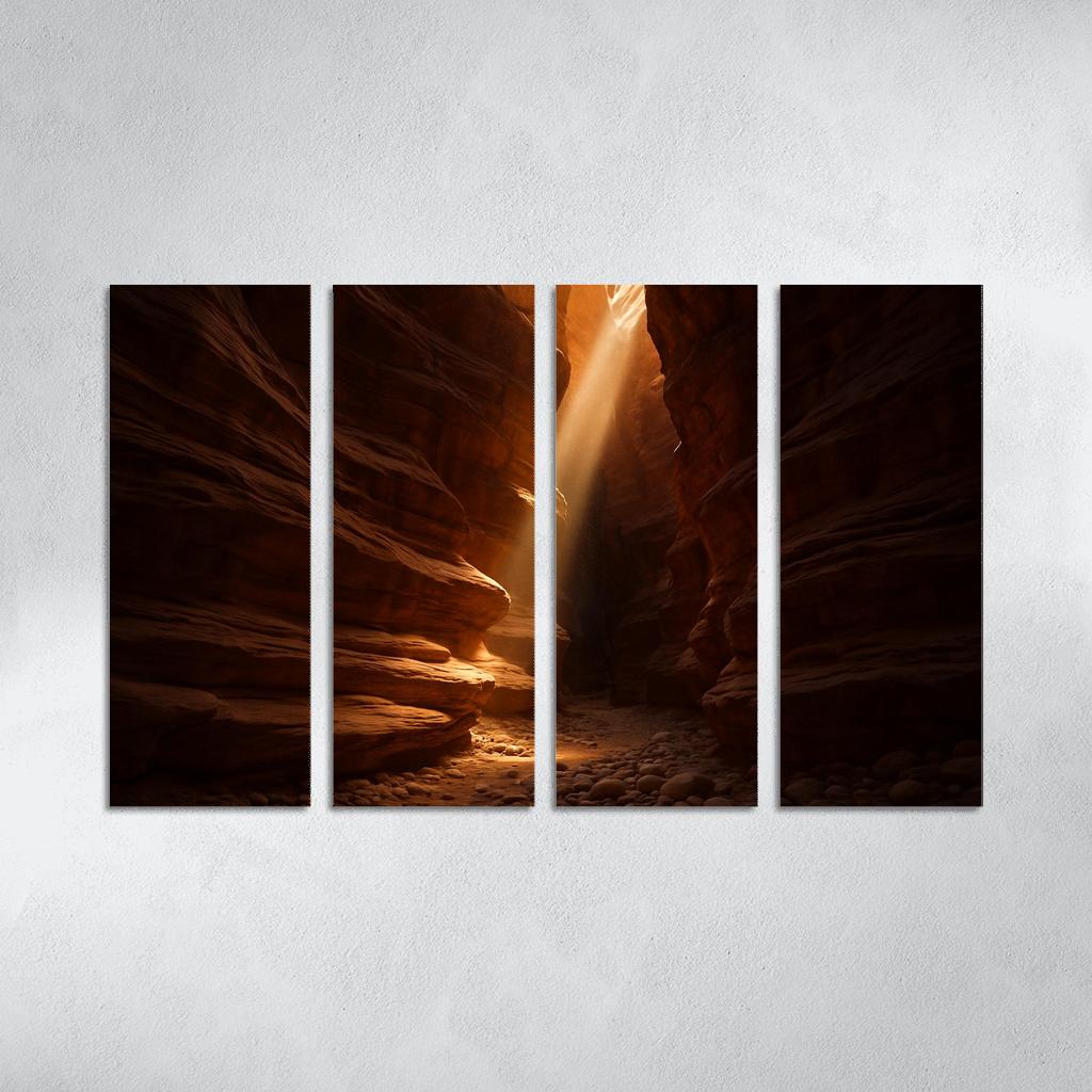 Amber Sunbeams In The Canyon Sanctuary art trends