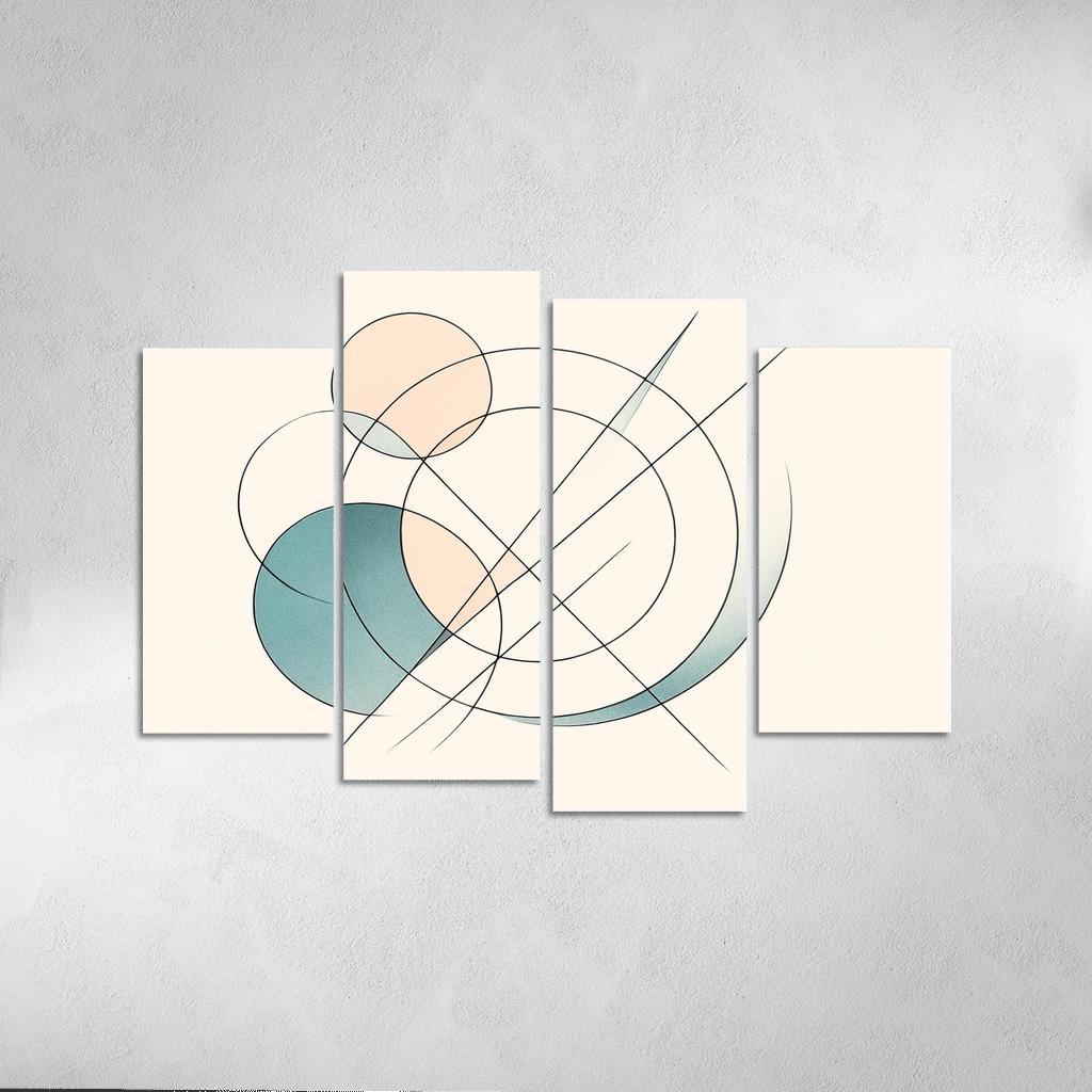 Geometric Whisper Flow premium artwork frames