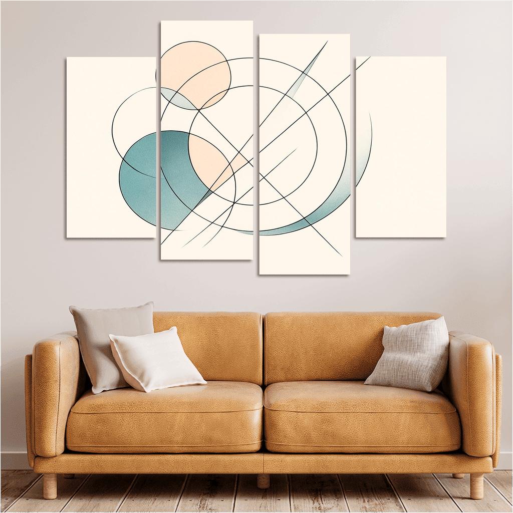 Geometric Whisper Flow premium artwork frames
