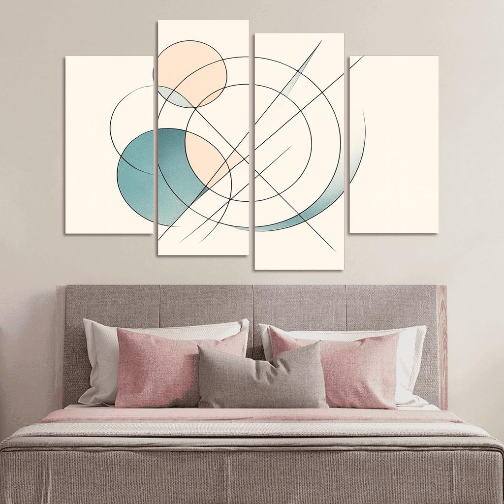 Geometric Whisper Flow premium artwork frames