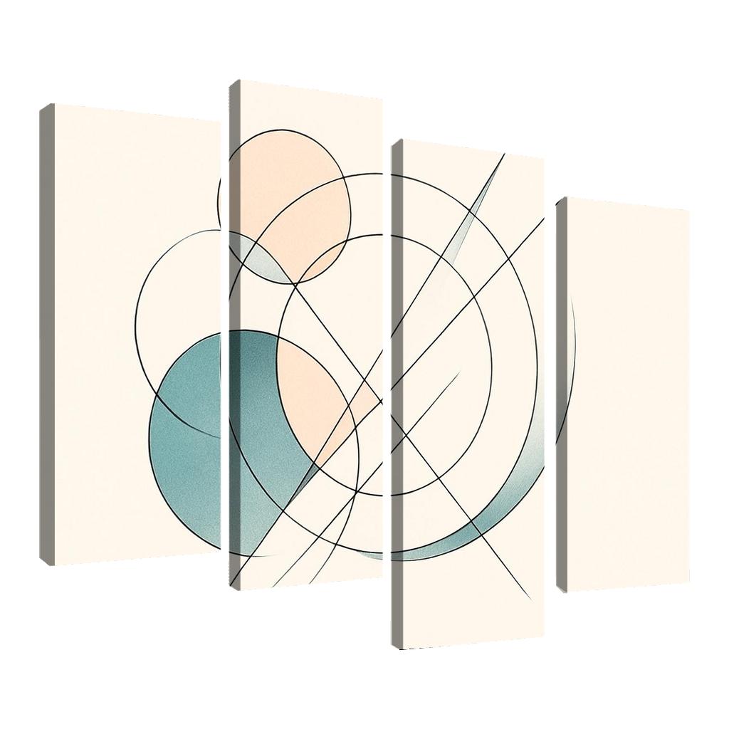 Geometric Whisper Flow premium artwork frames