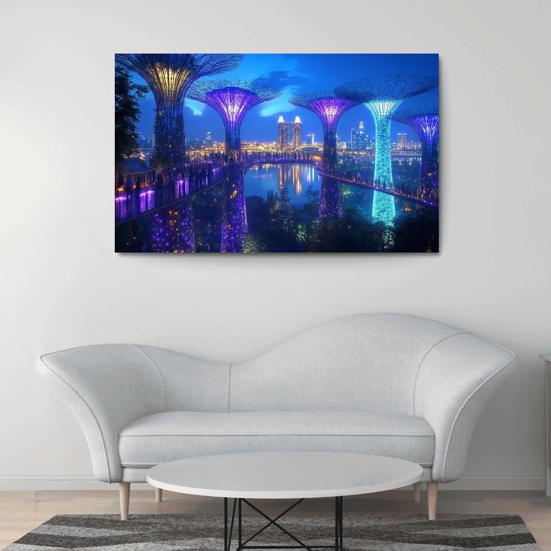 Gardens By The Bay Singapore custom paintings frame