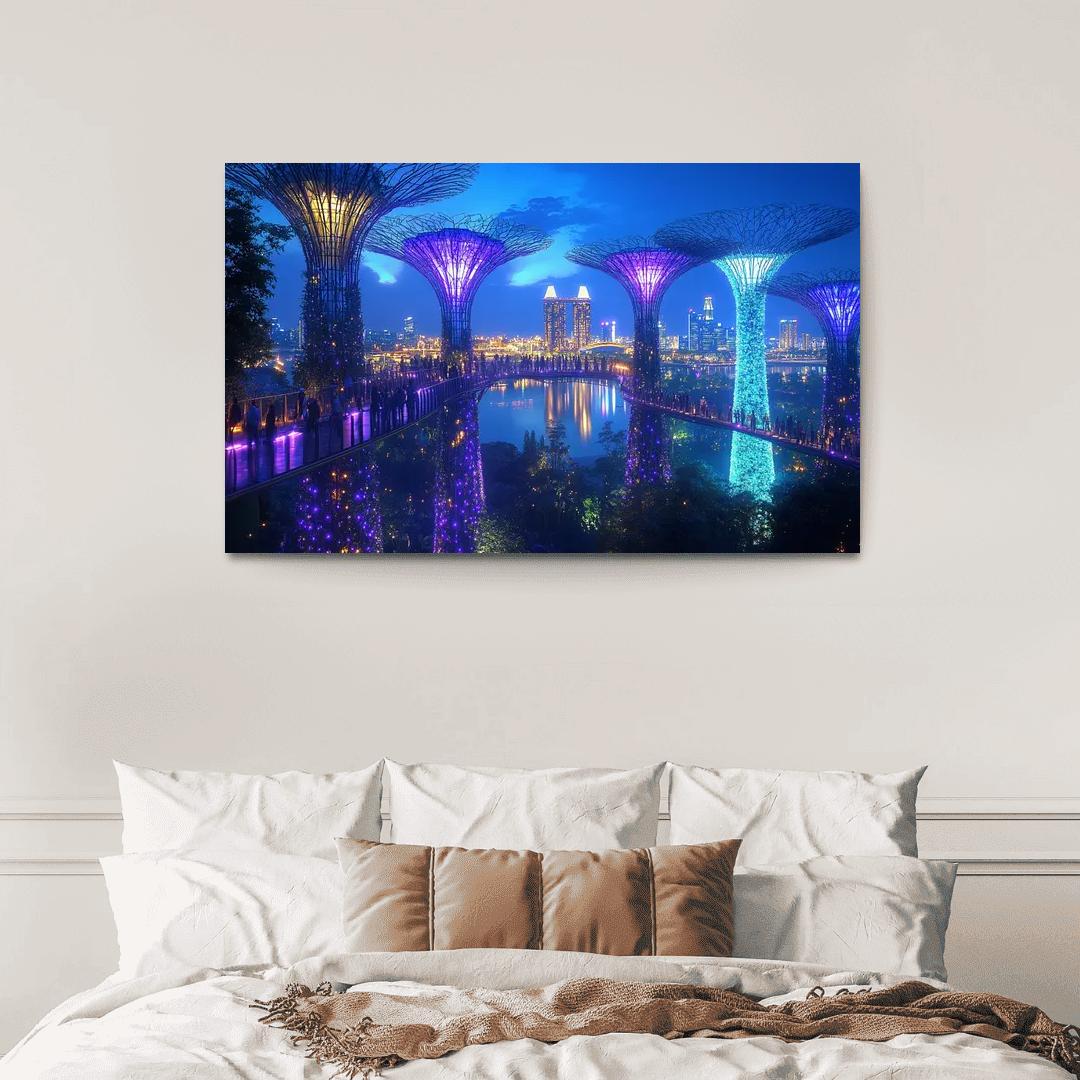 Gardens By The Bay Singapore custom paintings frame