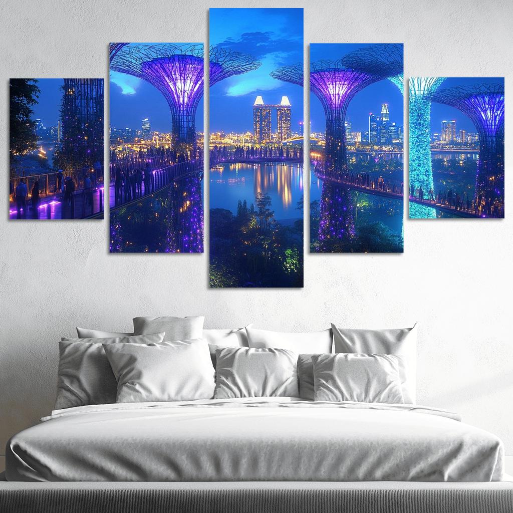 Gardens By The Bay Singapore custom paintings frame