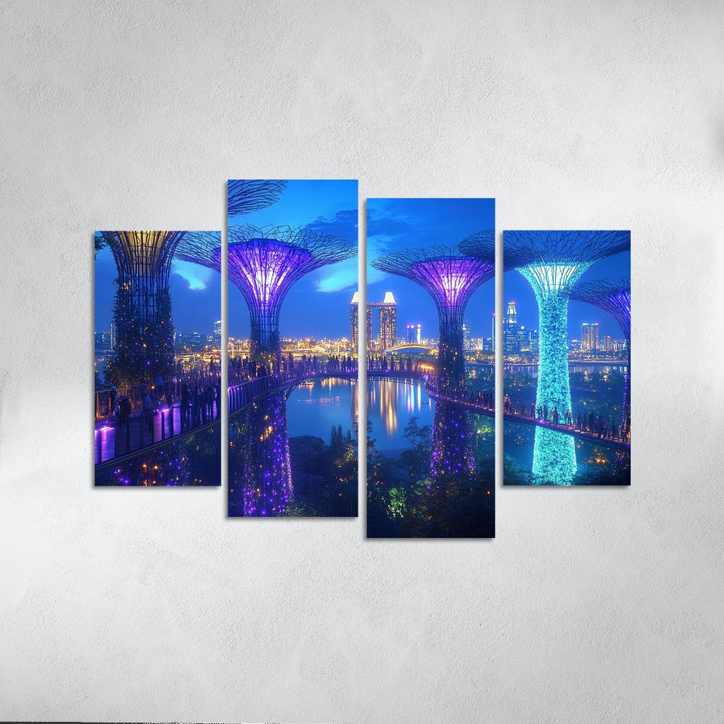 Gardens By The Bay Singapore custom paintings frame