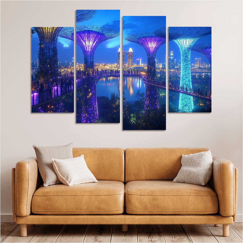 Gardens By The Bay Singapore custom paintings frame